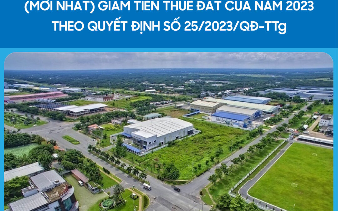 Giảm tiền thuê đất của năm 2023